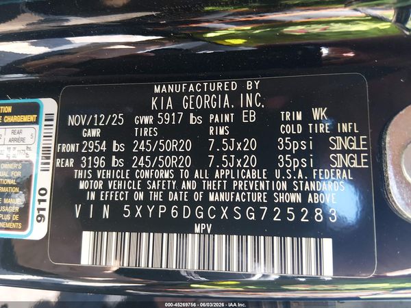 2025 KIA TELLURIDE S
