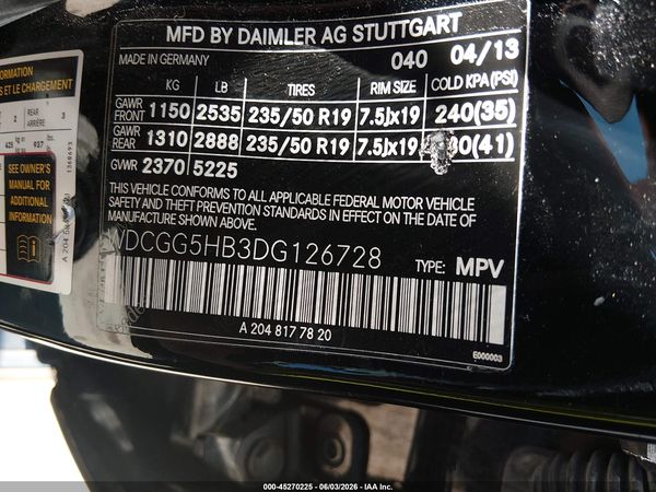 2013 MERCEDES-BENZ GLK 350 GLK350