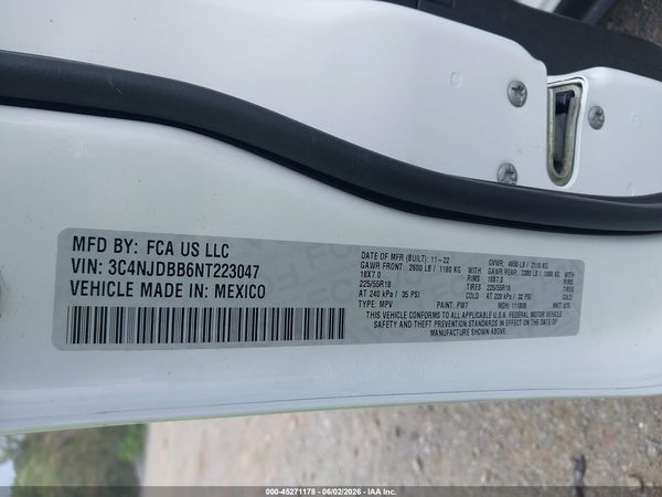 2022 JEEP COMPASS ALTITUDE 4X4