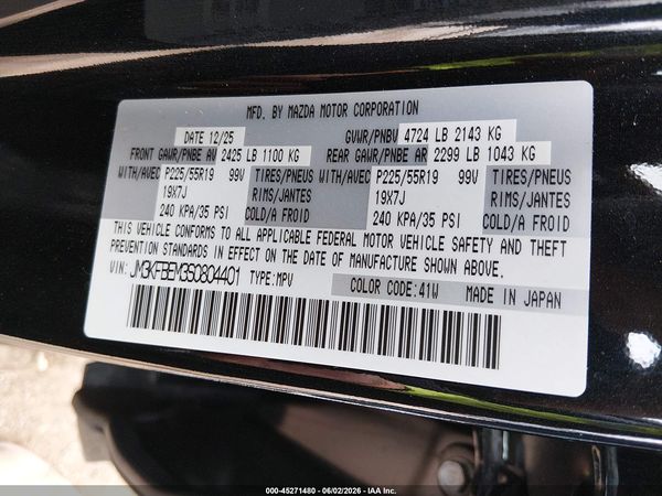 2025 MAZDA CX-5 2.5 S PREMIUM PLUS