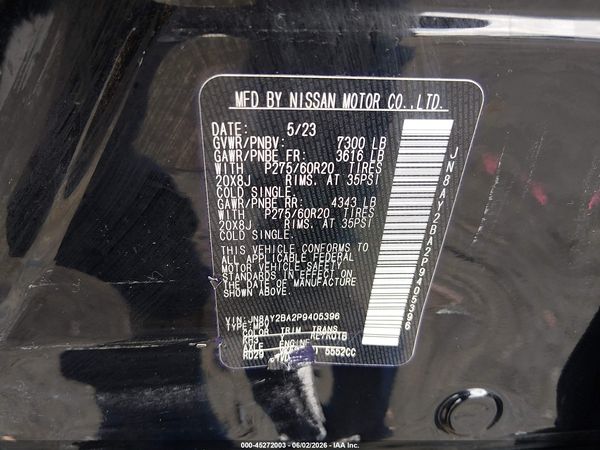 2023 NISSAN ARMADA SL 2WD