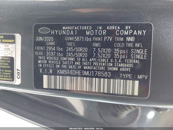 2021 HYUNDAI PALISADE SEL