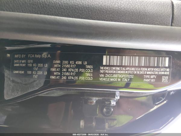 2016 JEEP RENEGADE LATITUDE