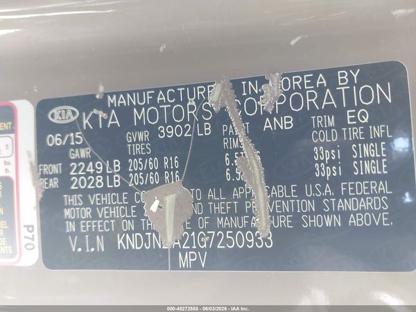 2016 KIA SOUL Plus