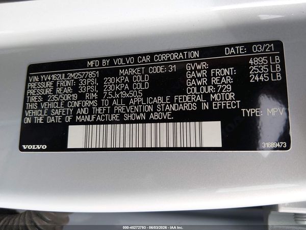 2021 VOLVO XC40 T5 INSCRIPTION