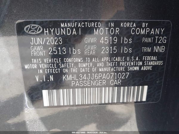 2023 HYUNDAI SONATA HYBRID SEL