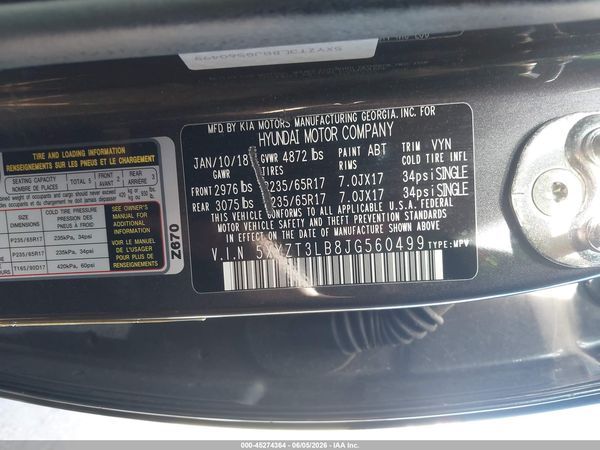 2018 HYUNDAI SANTA FE SPORT 2.4L