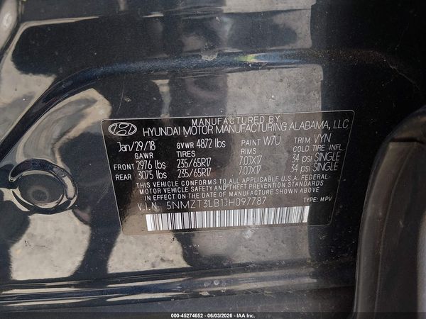 2018 HYUNDAI SANTA FE SPORT 2.4L