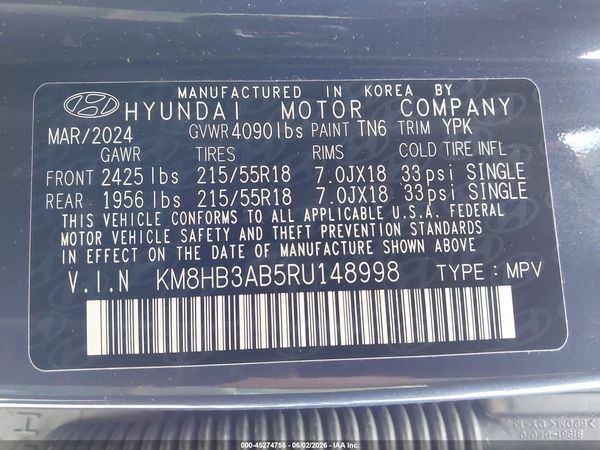 2024 HYUNDAI KONA SEL