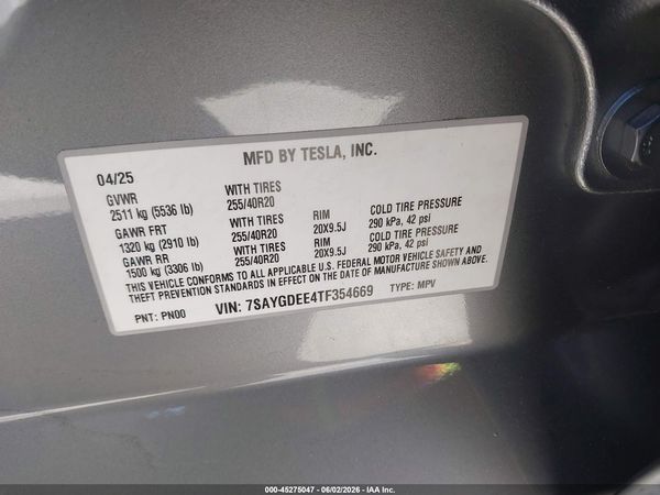 2026 TESLA MODEL Y