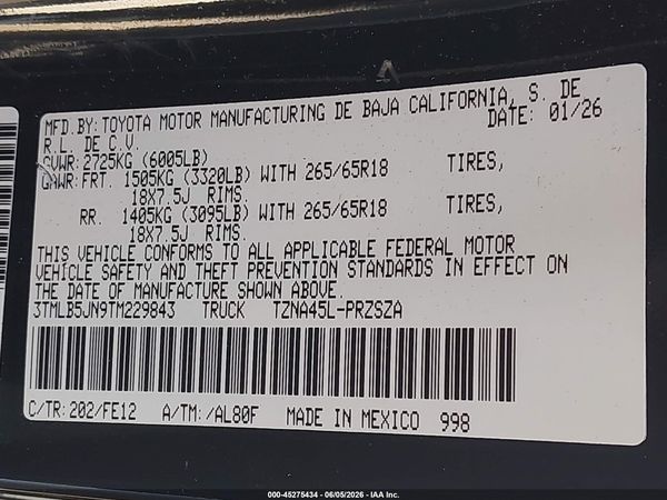 2026 TOYOTA TACOMA TRD SPORT