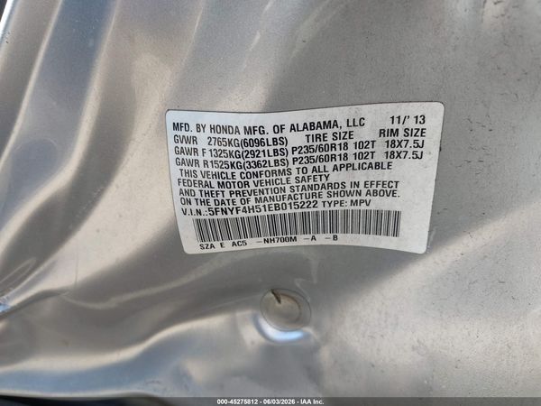 2014 HONDA PILOT EX-L