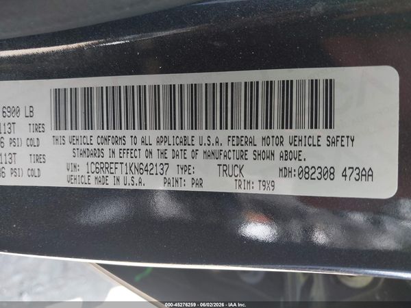 2019 RAM 1500