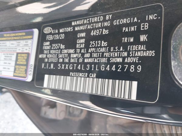2020 KIA OPTIMA SE