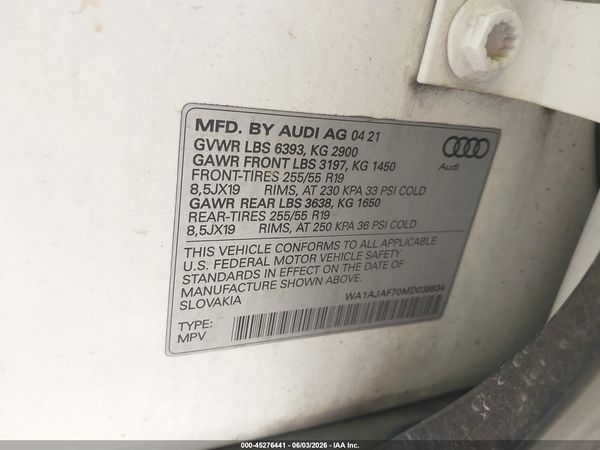 2021 AUDI Q7