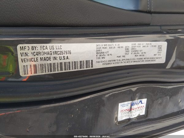 2024 DODGE DURANGO SXT RWD