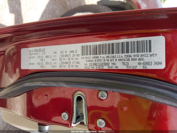 2018 RAM 3500