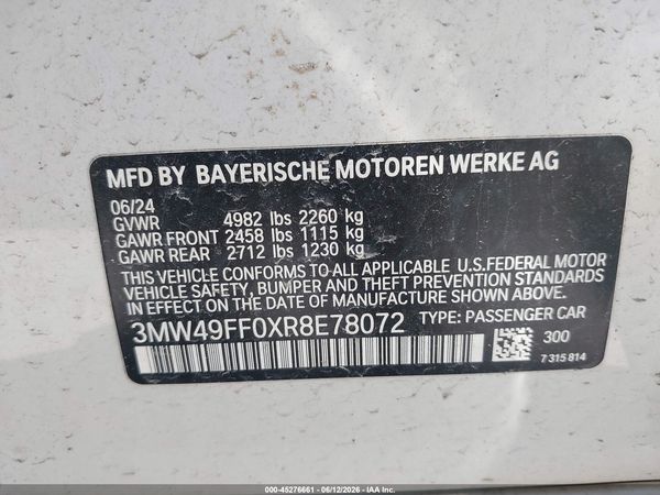 2024 BMW M340I M340I XDRIVE