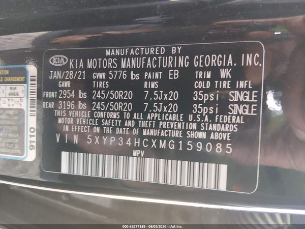 2021 KIA TELLURIDE EX