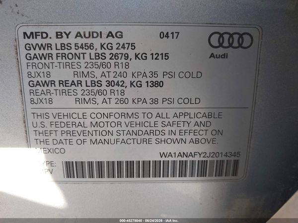 2018 AUDI Q5