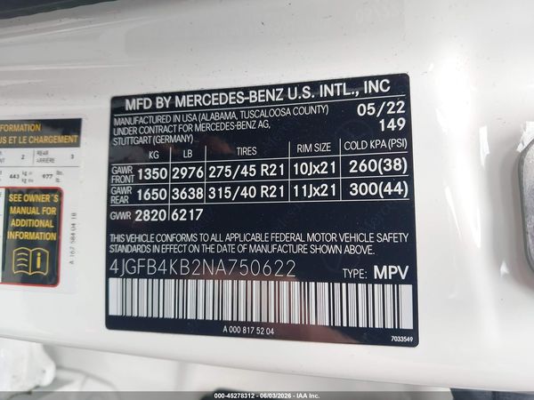 2022 MERCEDES-BENZ GLE 350 4MATIC