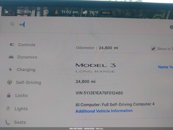 2025 TESLA MODEL 3