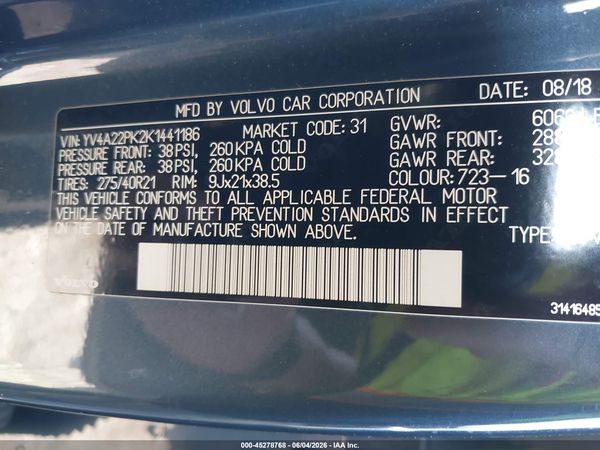 2019 VOLVO XC90 T6 MOMENTUM