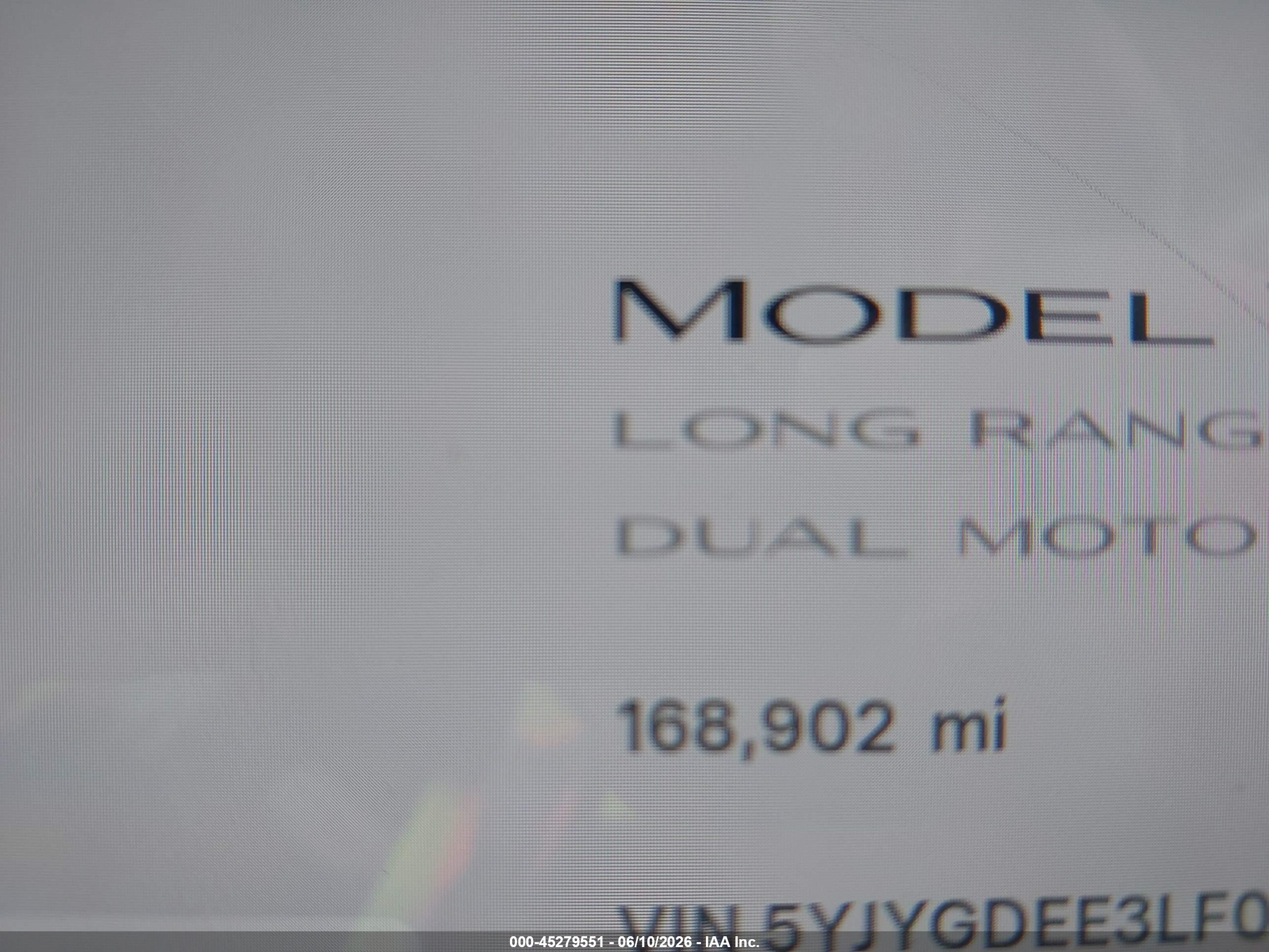 2020 TESLA MODEL Y