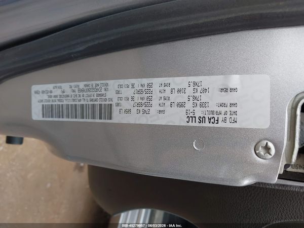 2019 DODGE GRAND CARAVAN GT