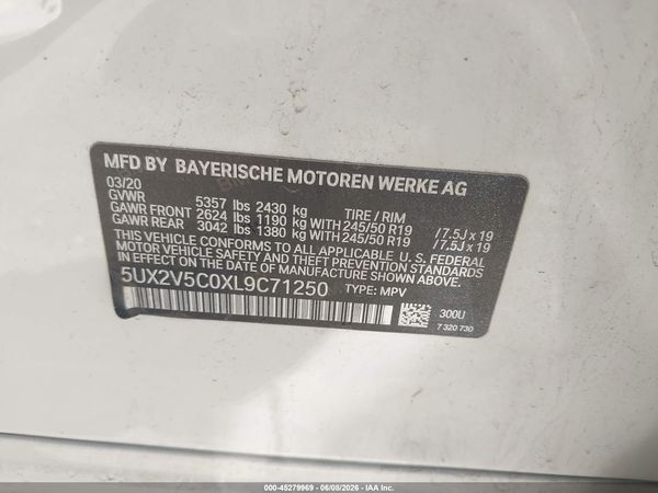 2020 BMW X4 M40I