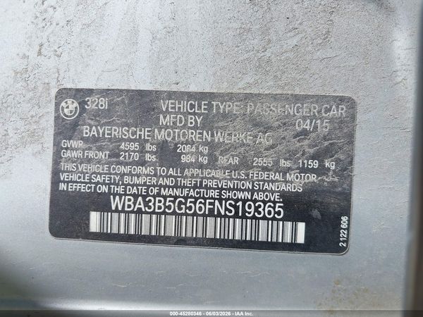 2015 BMW 328I XDRIVE