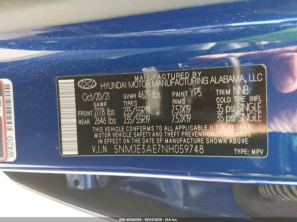 2022 HYUNDAI TUCSON LIMITED