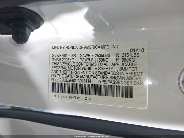 2018 ACURA TLX TECH   A-SPEC PKGS