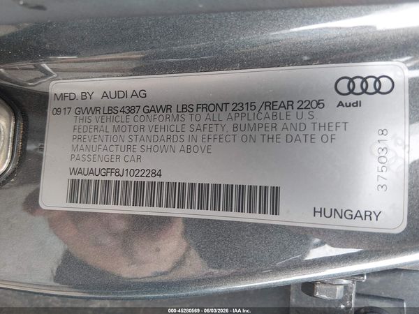 2018 AUDI A3