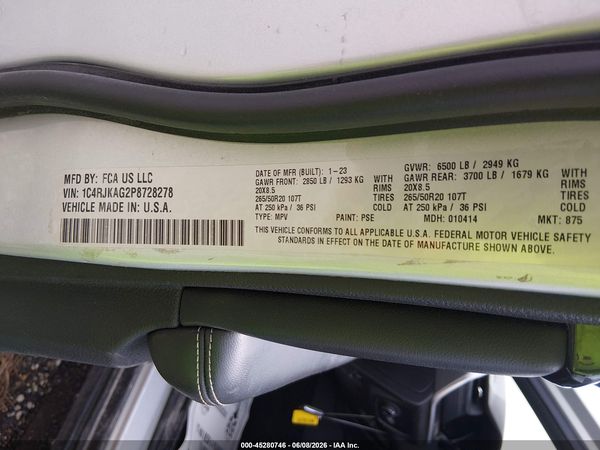 2023 JEEP GRAND CHEROKEE L ALTITUDE 4X4