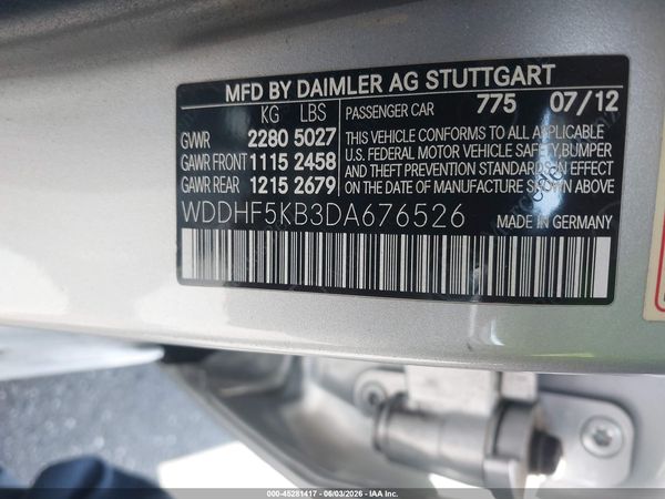 2013 MERCEDES-BENZ E 350 E350