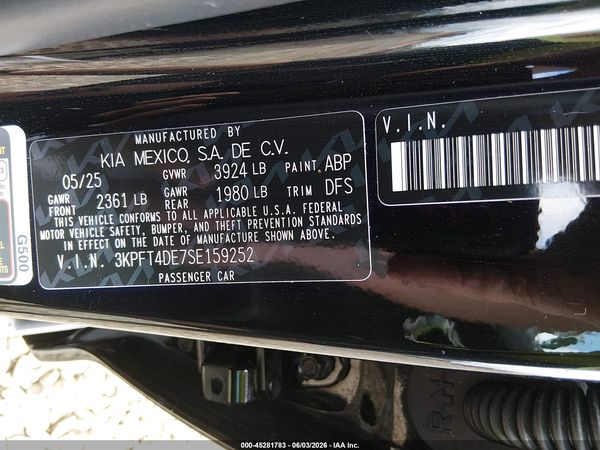 2025 KIA K4 LXS