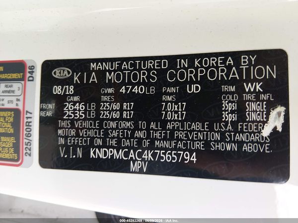 2019 KIA SPORTAGE LX