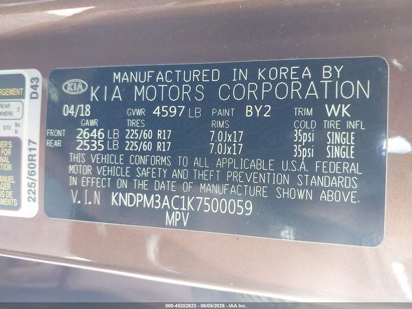 2019 KIA SPORTAGE LX