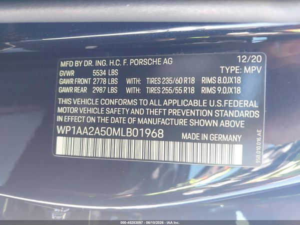 2021 PORSCHE MACAN Base