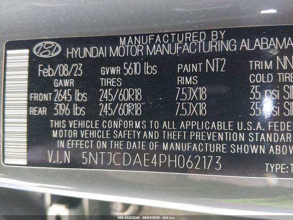 2023 HYUNDAI SANTA CRUZ SEL