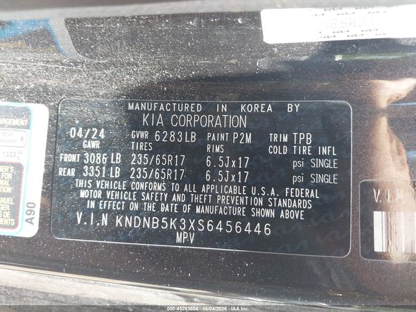 2025 KIA CARNIVAL MPV LXS