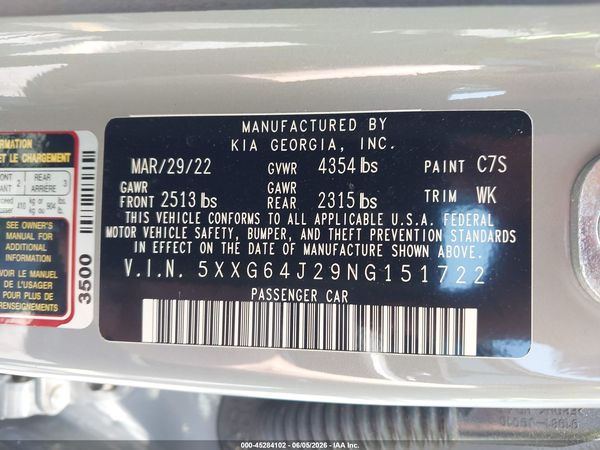 2022 KIA K5 GT-LINE