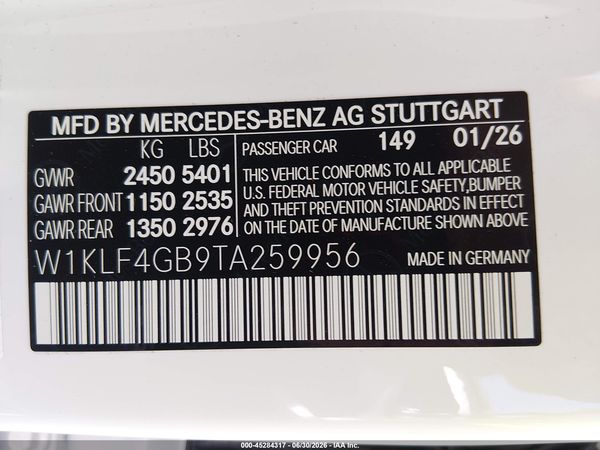 2026 MERCEDES-BENZ E 350 E350