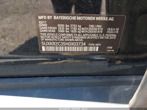 2017 BMW X5 SDRIVE35I