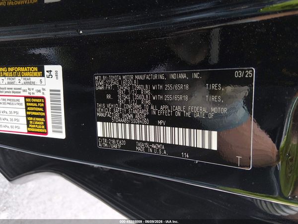 2025 TOYOTA GRAND HIGHLANDER XLE