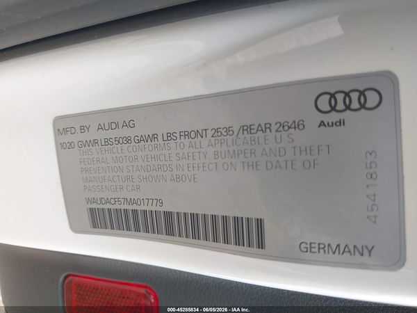 2021 AUDI A5 SPORTBACK