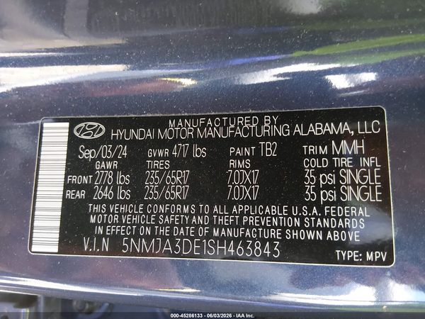 2025 HYUNDAI TUCSON SE