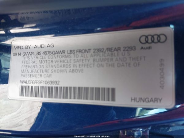 2015 AUDI A3 2.0T PREMIUM