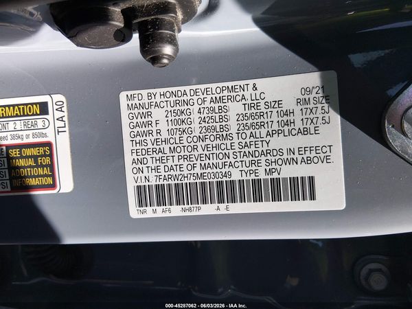 2021 HONDA CR-V AWD SPECIAL EDITION